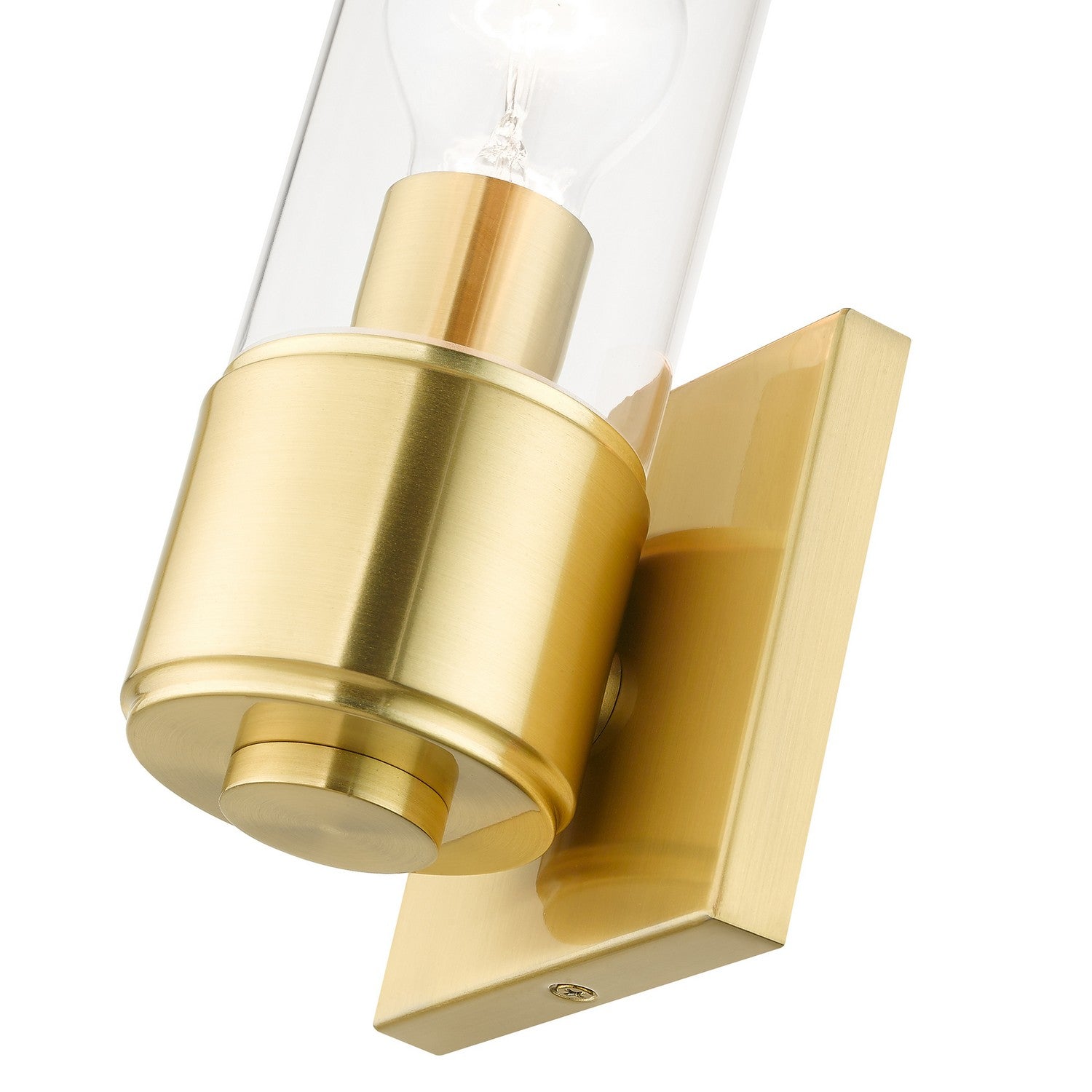 Livex Lighting - 17141-12 - One Light Wall Sconce - Quincy - Satin Brass