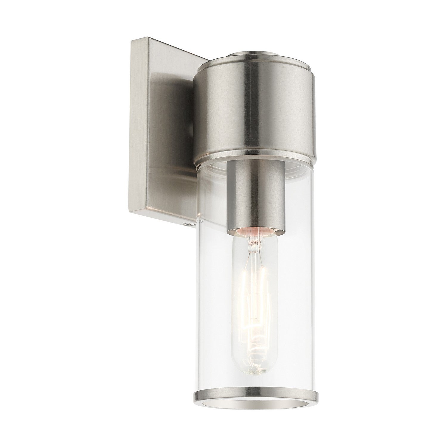 Livex Lighting - 17141-91 - One Light Wall Sconce - Quincy - Brushed Nickel