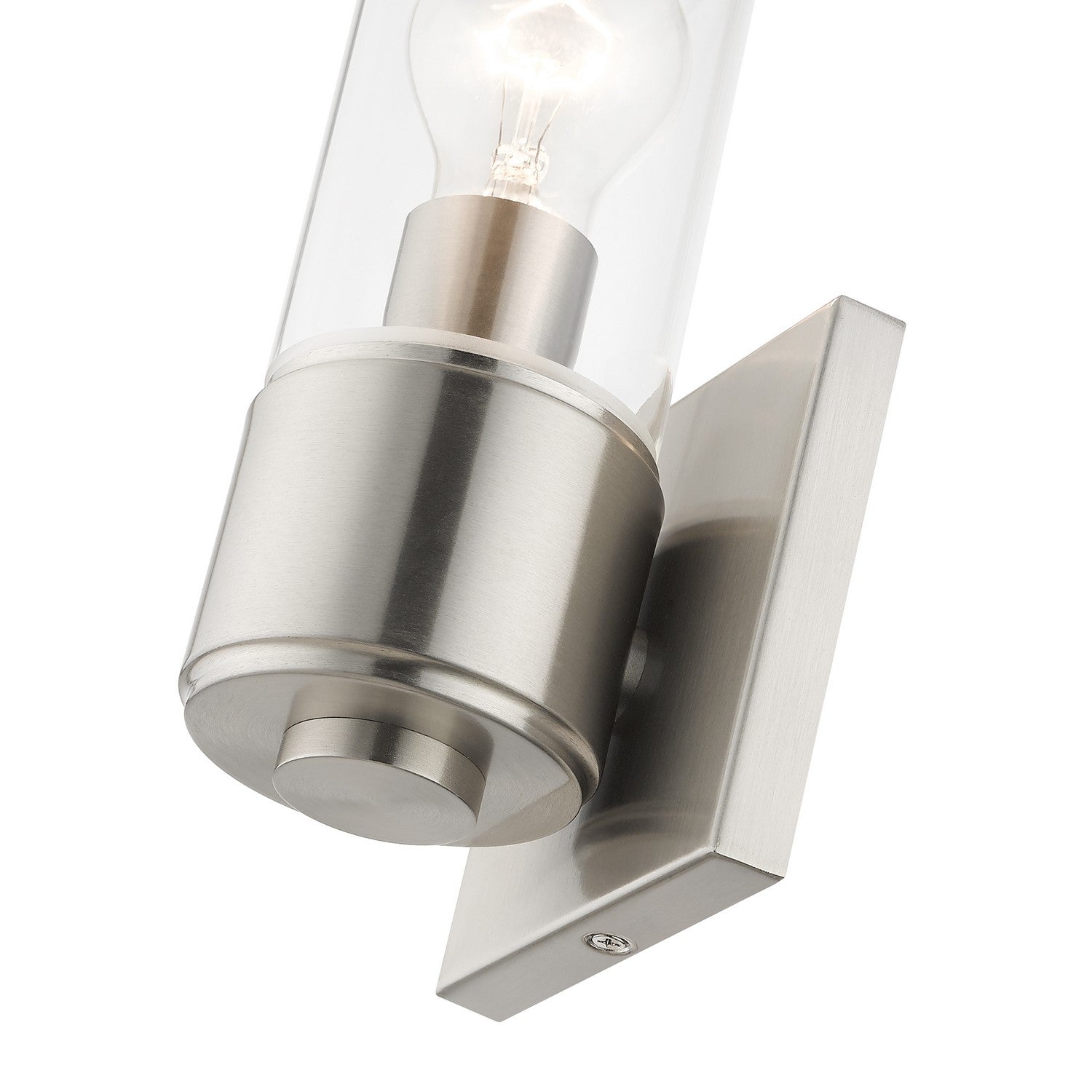 Livex Lighting - 17141-91 - One Light Wall Sconce - Quincy - Brushed Nickel