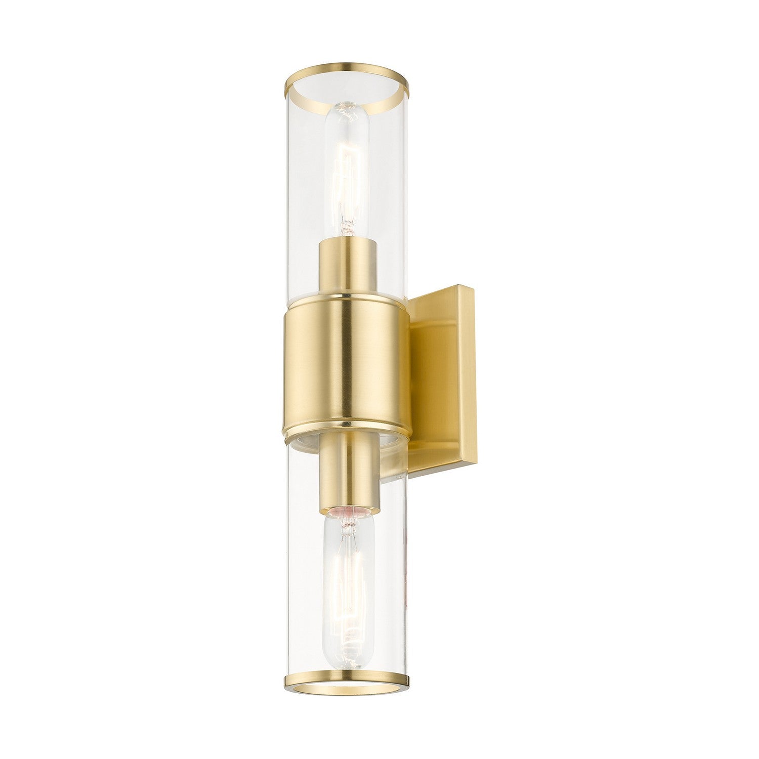 Livex Lighting - 17142-12 - Two Light Vanity Sconce - Quincy - Satin Brass