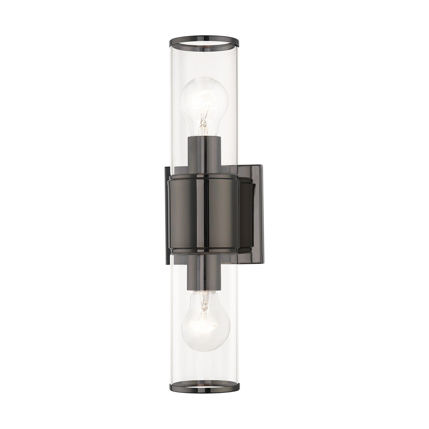 Livex Lighting - 17142-46 - Two Light Vanity Sconce - Quincy - Black Chrome