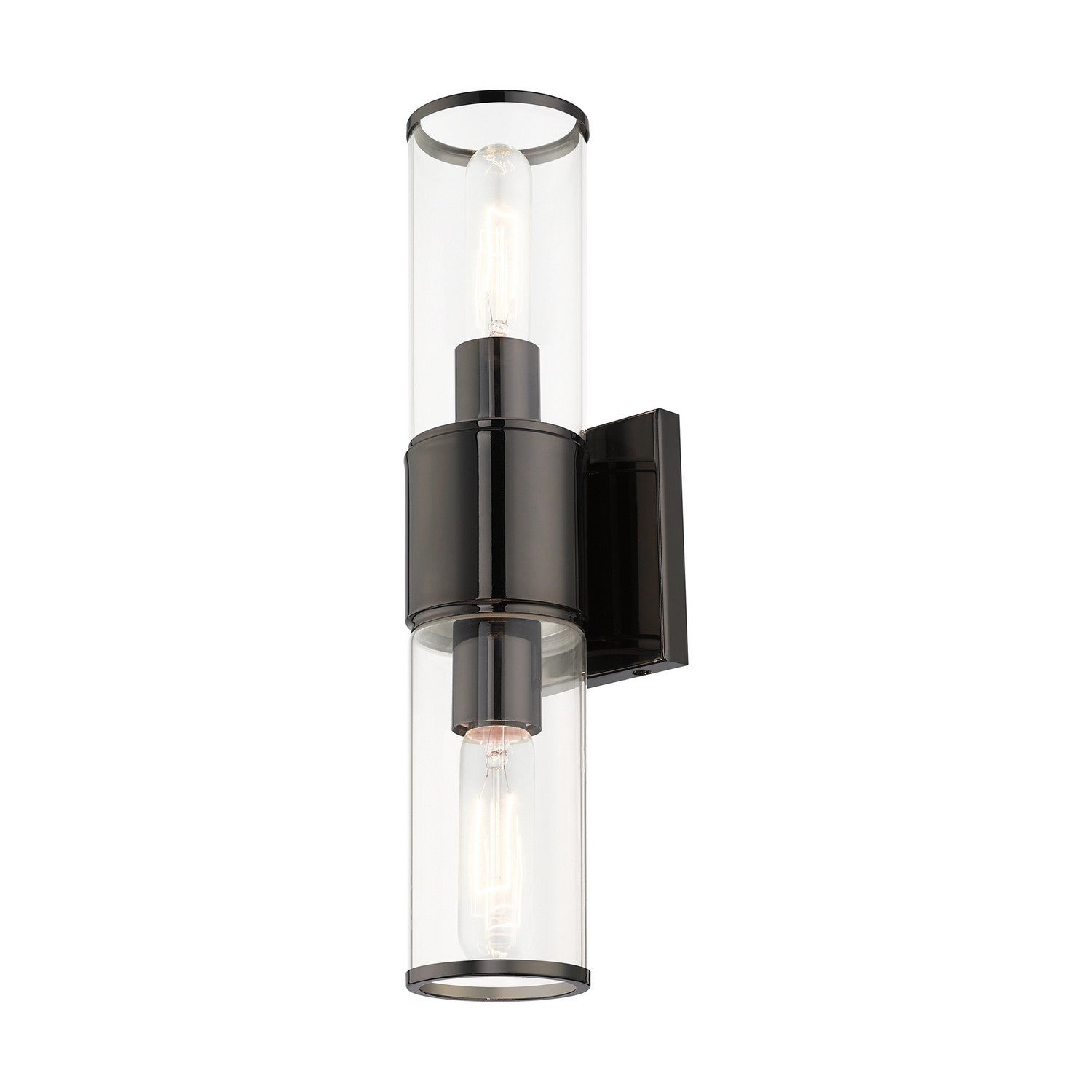 Livex Lighting - 17142-46 - Two Light Vanity Sconce - Quincy - Black Chrome