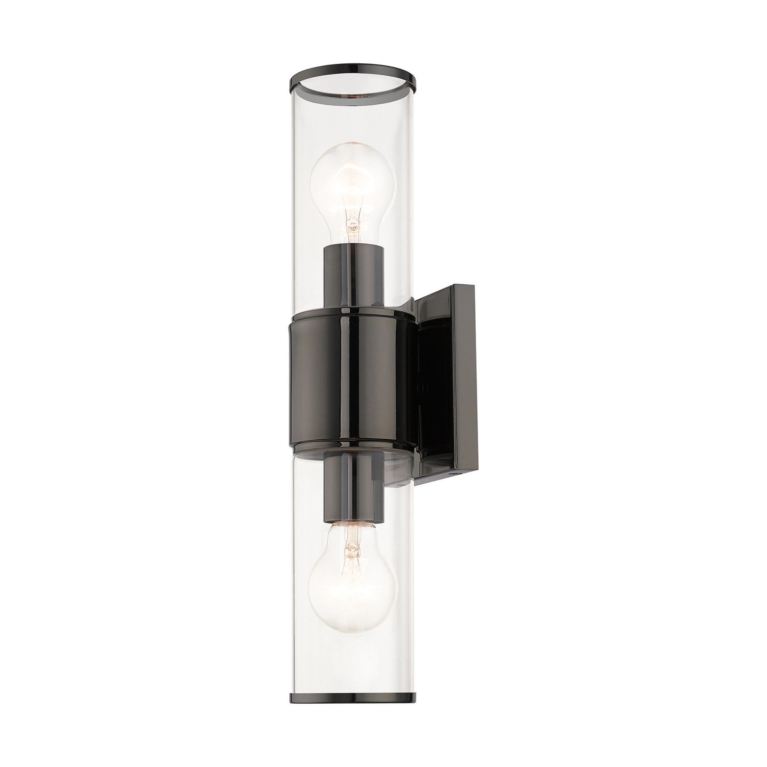 Livex Lighting - 17142-46 - Two Light Vanity Sconce - Quincy - Black Chrome