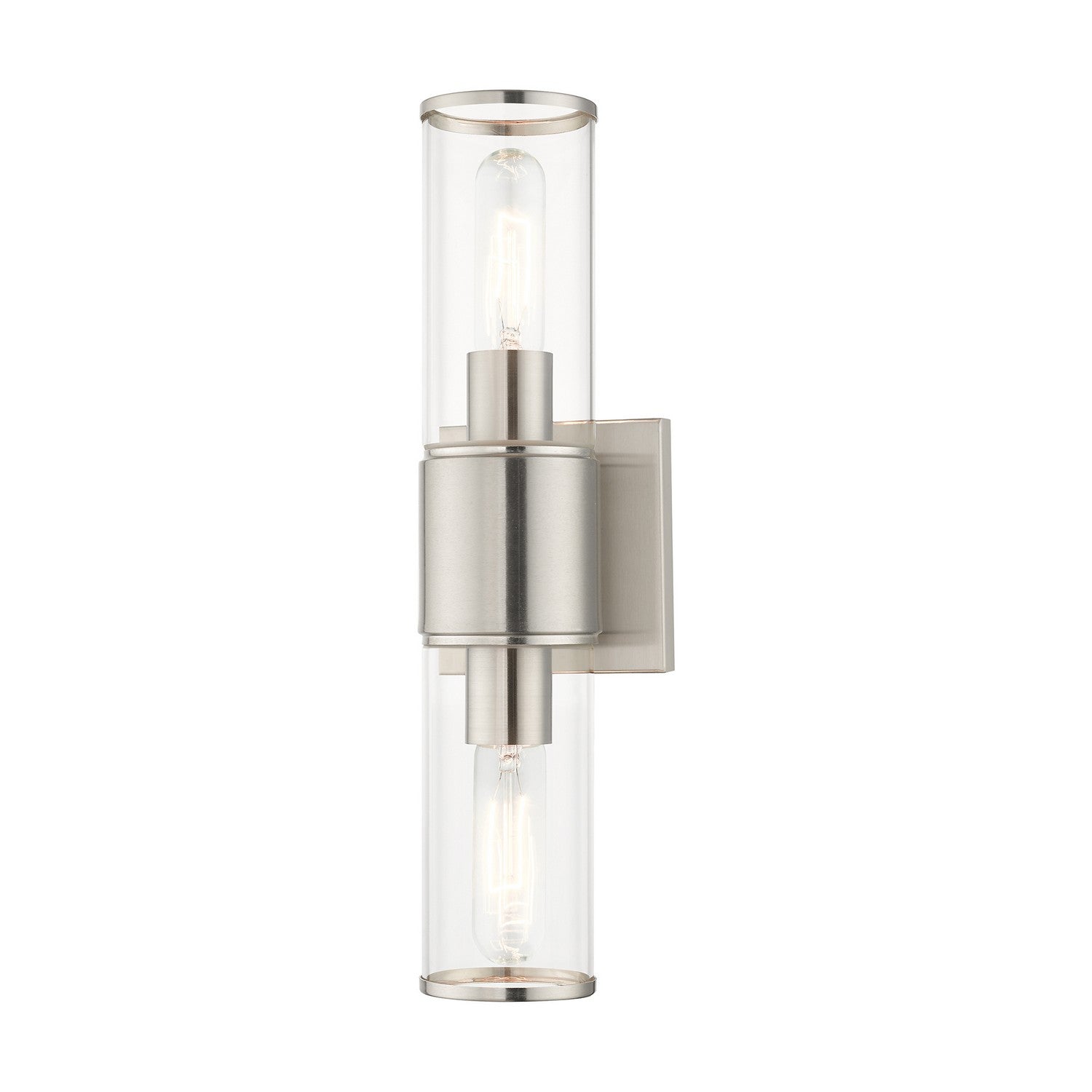 Livex Lighting - 17142-91 - Two Light Vanity Sconce - Quincy - Brushed Nickel