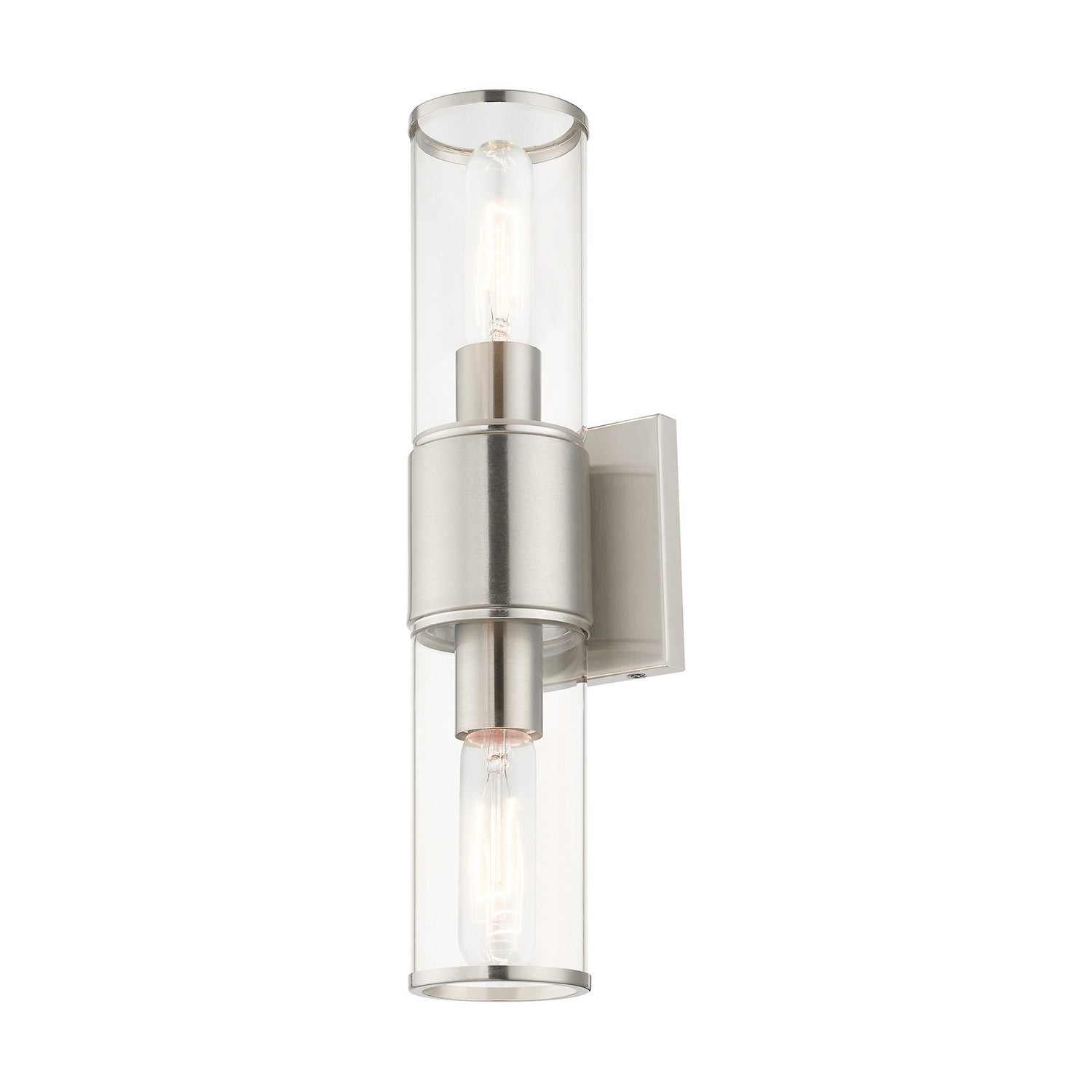Livex Lighting - 17142-91 - Two Light Vanity Sconce - Quincy - Brushed Nickel