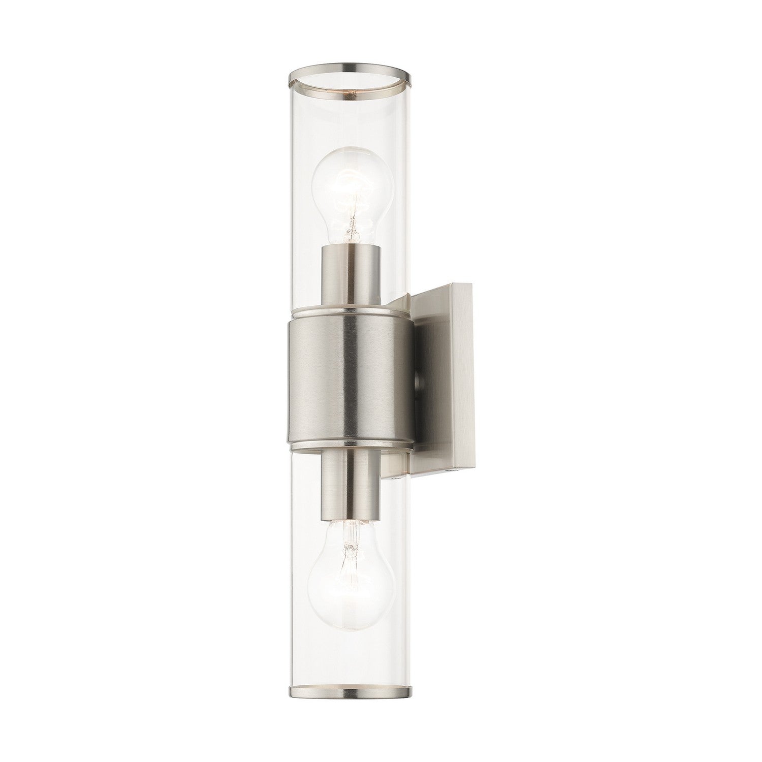 Livex Lighting - 17142-91 - Two Light Vanity Sconce - Quincy - Brushed Nickel