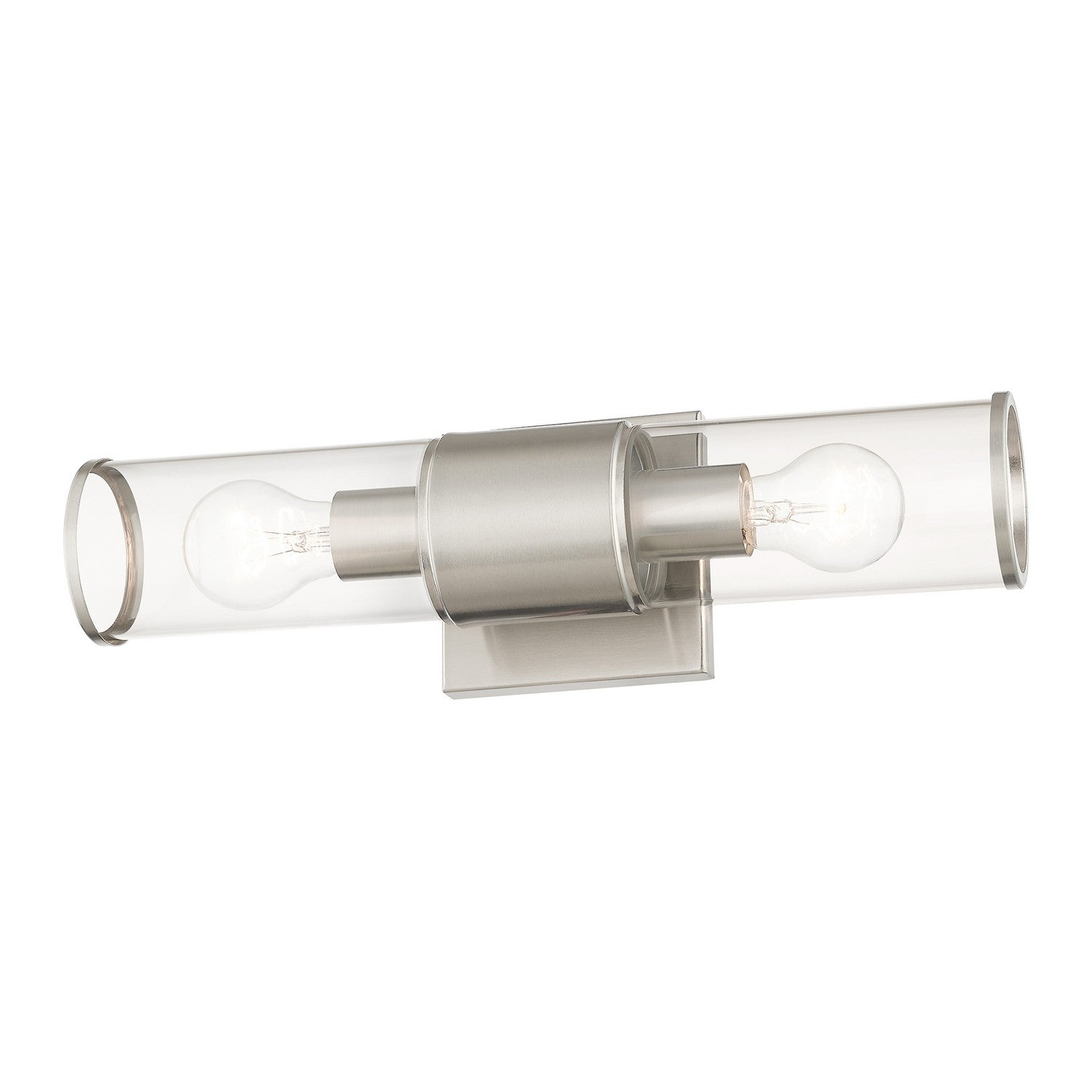 Livex Lighting - 17142-91 - Two Light Vanity Sconce - Quincy - Brushed Nickel