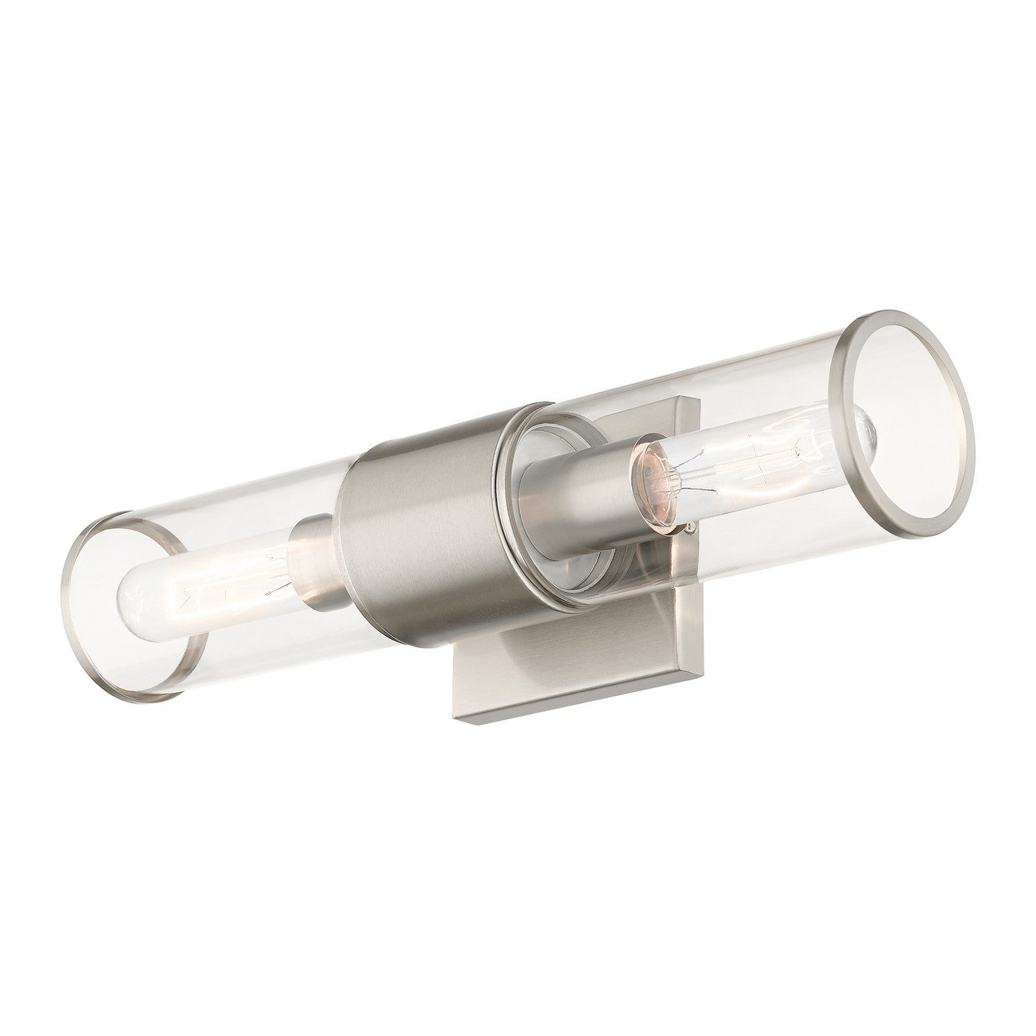 Livex Lighting - 17142-91 - Two Light Vanity Sconce - Quincy - Brushed Nickel