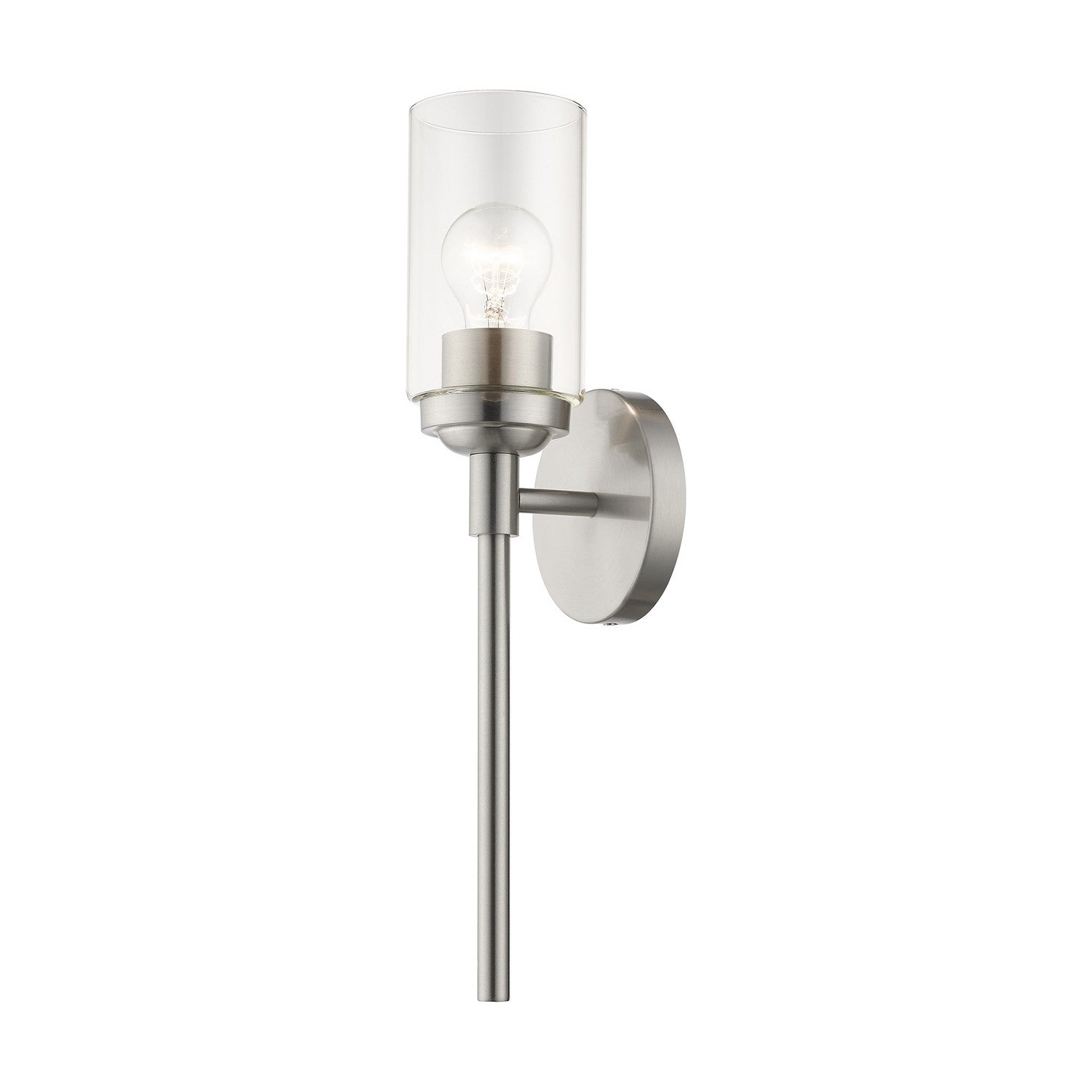 Livex Lighting - 18081-91 - One Light Wall Sconce - Whittier - Brushed Nickel