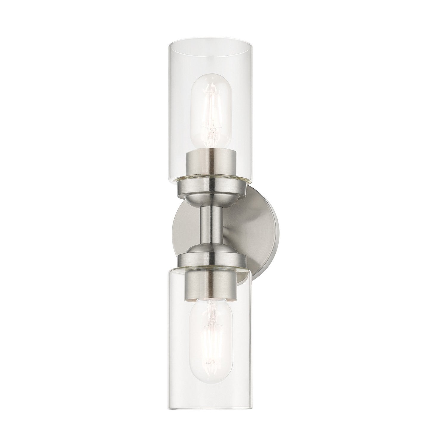 Livex Lighting - 18082-91 - Two Light Vanity Sconce - Whittier - Brushed Nickel