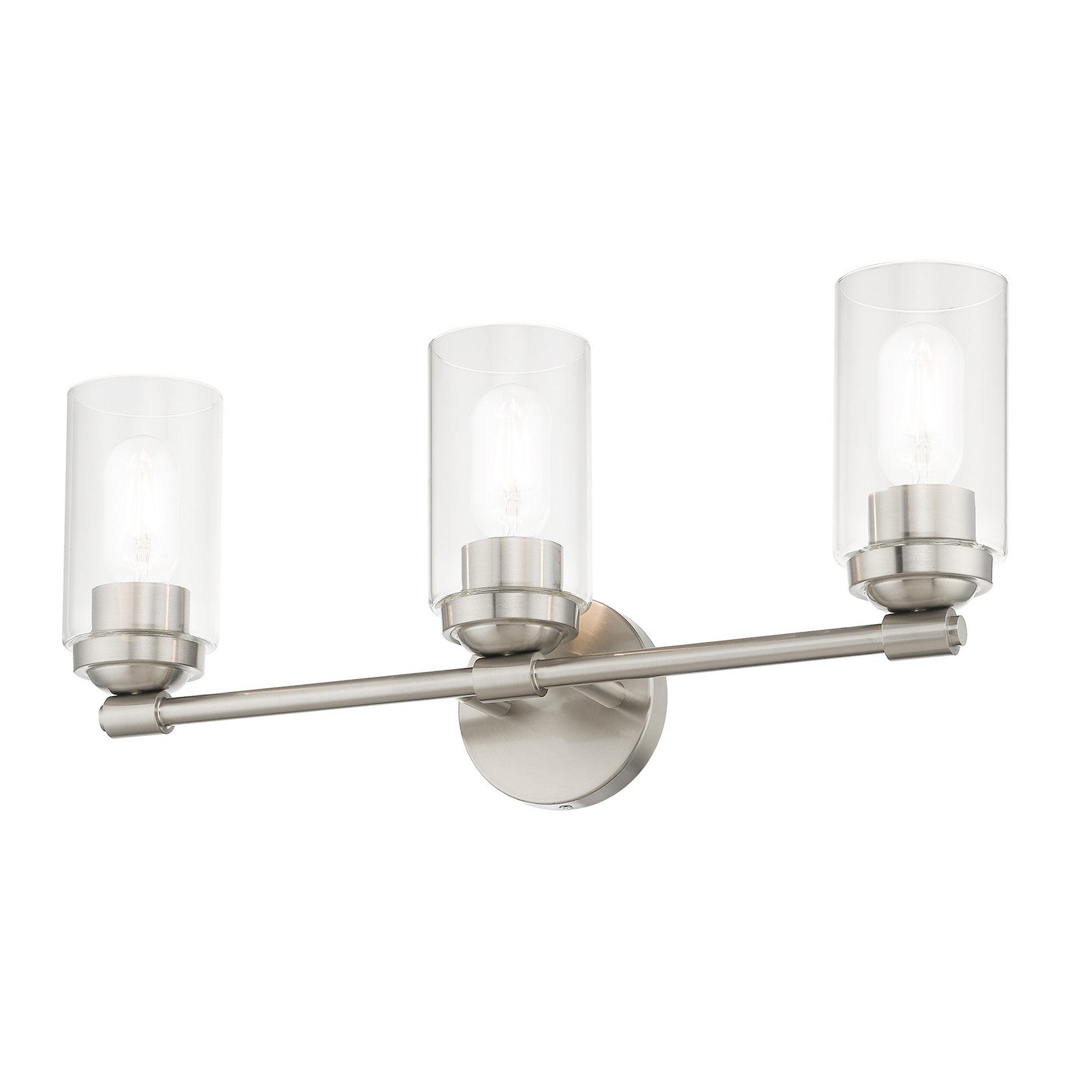 Livex Lighting - 18083-91 - Three Light Vanity Sconce - Whittier - Brushed Nickel