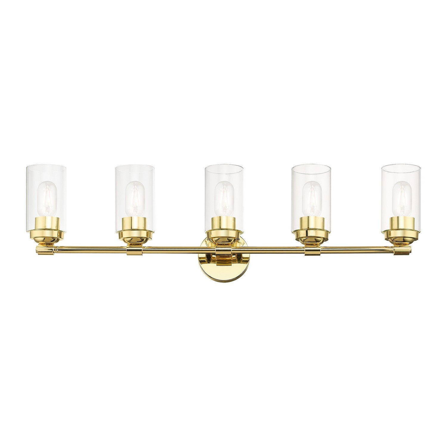 Livex Lighting - 18085-02 - Five Light Vanity Sconce - Whittier - Polished Brass