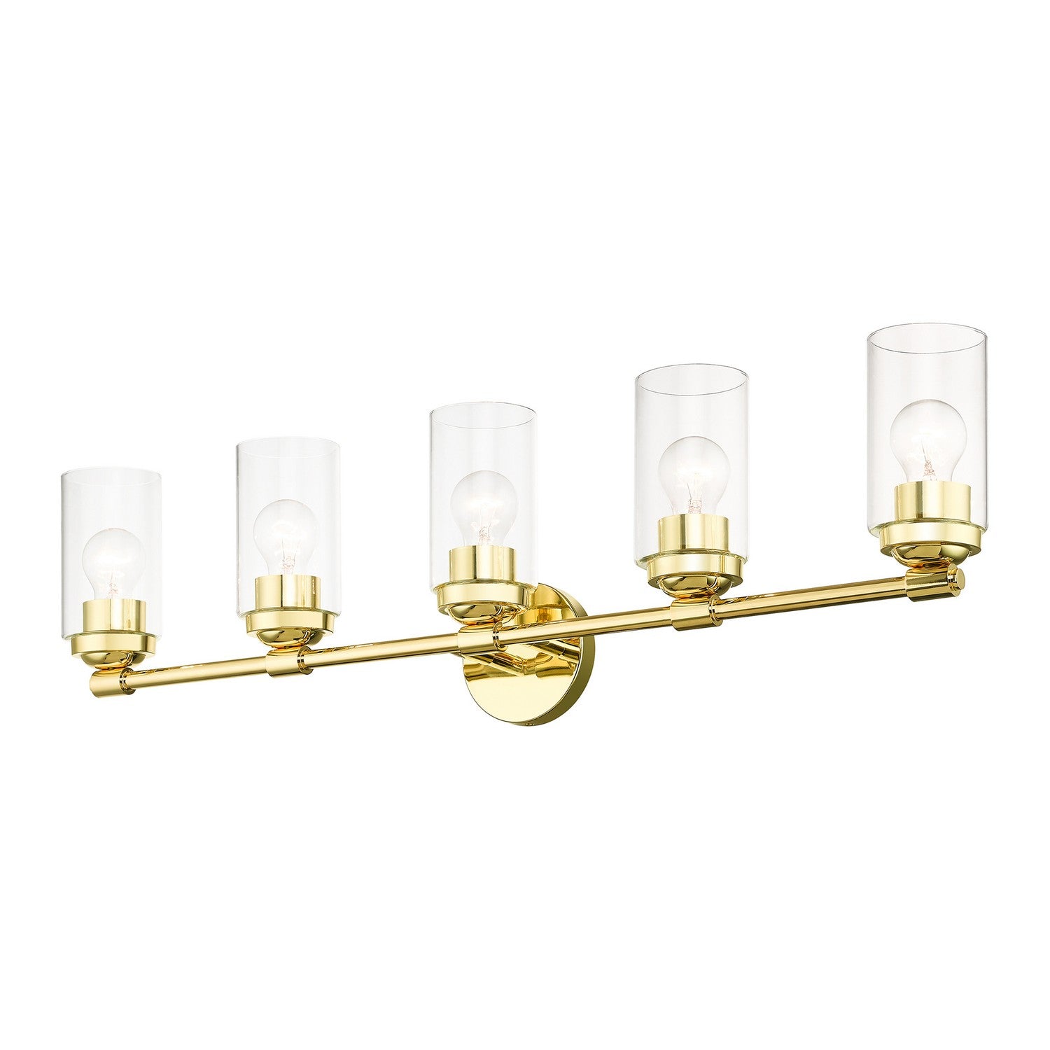 Livex Lighting - 18085-02 - Five Light Vanity Sconce - Whittier - Polished Brass