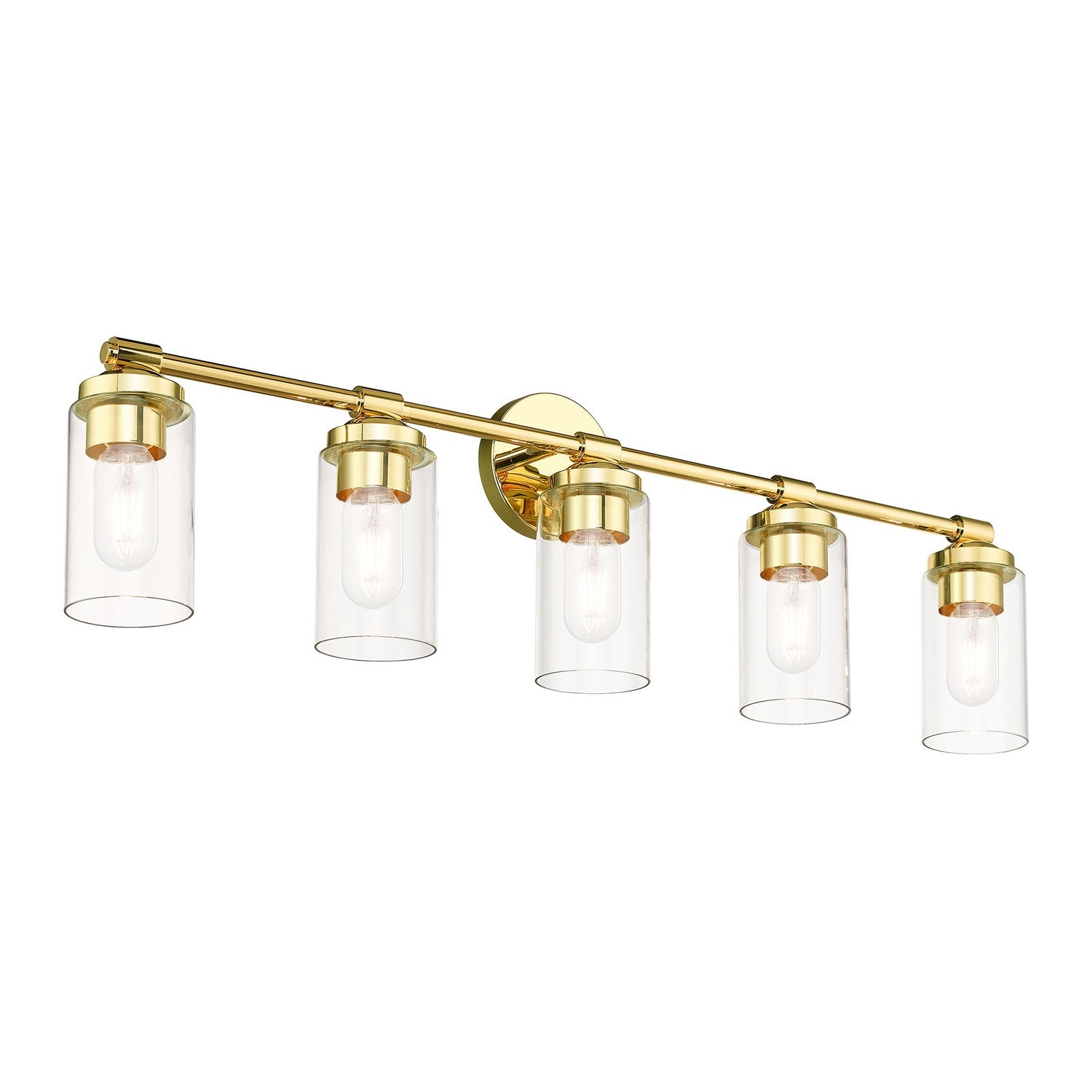 Livex Lighting - 18085-02 - Five Light Vanity Sconce - Whittier - Polished Brass