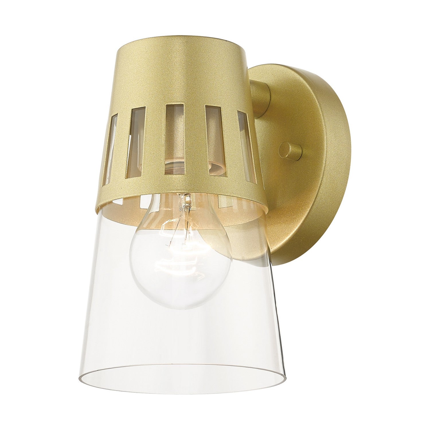 Livex Lighting - 27971-33 - One Light Outdoor Wall Lantern - Covington - Soft Gold