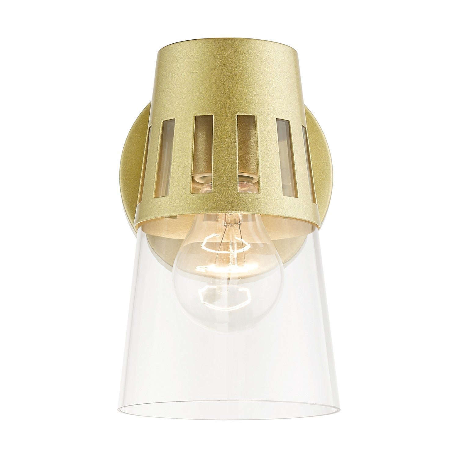 Livex Lighting - 27971-33 - One Light Outdoor Wall Lantern - Covington - Soft Gold