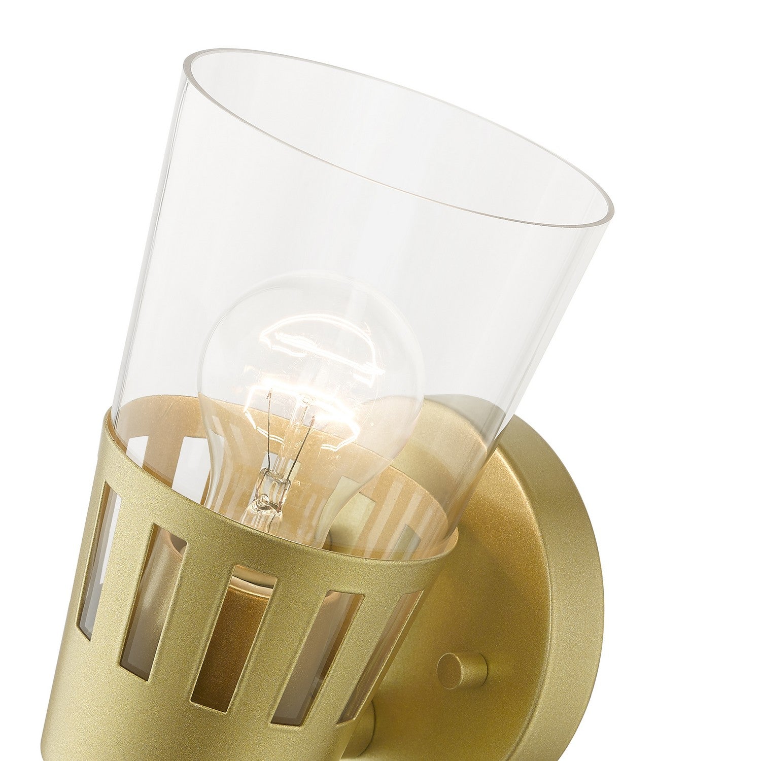 Livex Lighting - 27971-33 - One Light Outdoor Wall Lantern - Covington - Soft Gold
