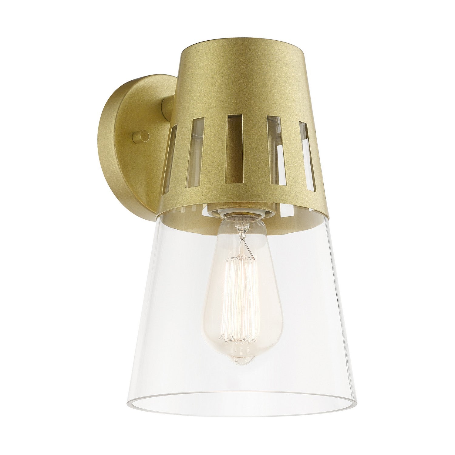 Livex Lighting - 27972-33 - One Light Outdoor Wall Lantern - Covington - Soft Gold