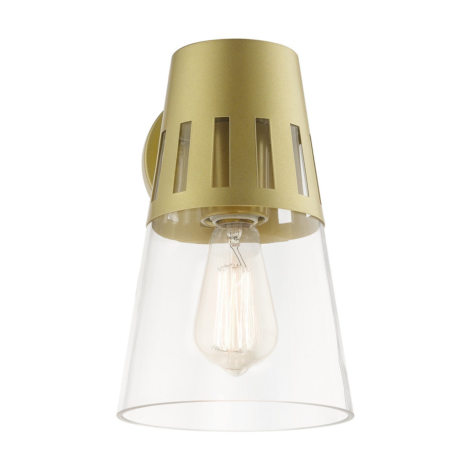 Livex Lighting - 27972-33 - One Light Outdoor Wall Lantern - Covington - Soft Gold