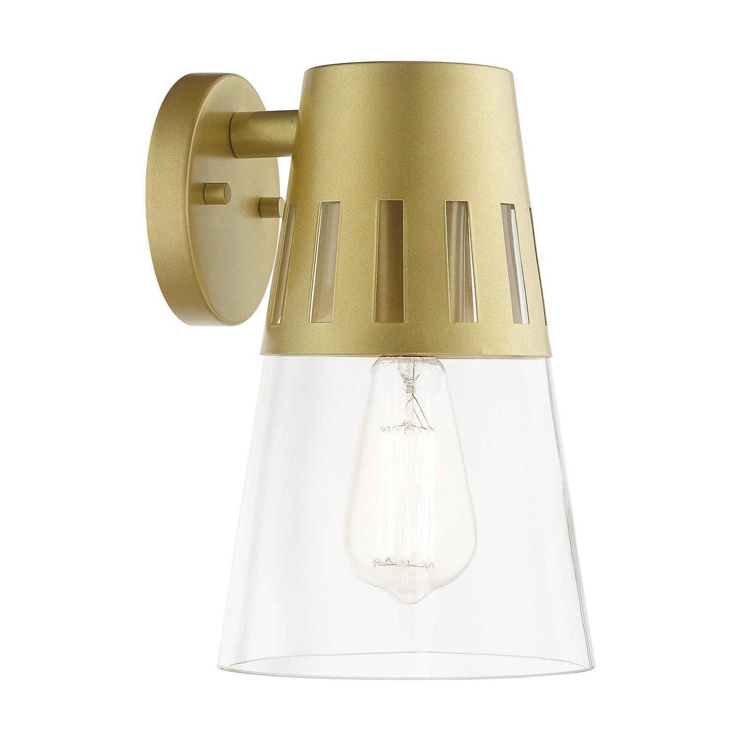 Livex Lighting - 27972-33 - One Light Outdoor Wall Lantern - Covington - Soft Gold