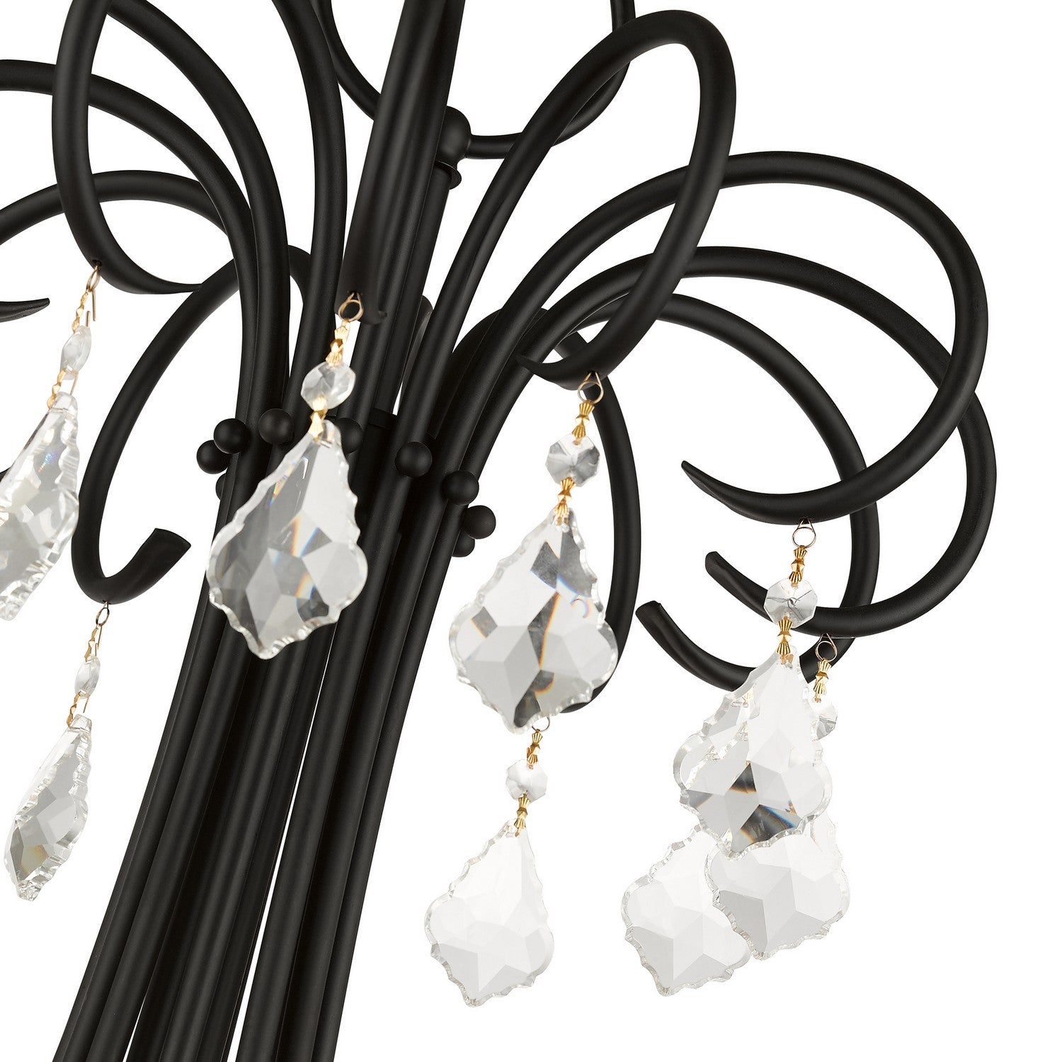Livex Lighting - 40870-04 - 18 Light Chandelier - Daphne - Black with Antique Brass