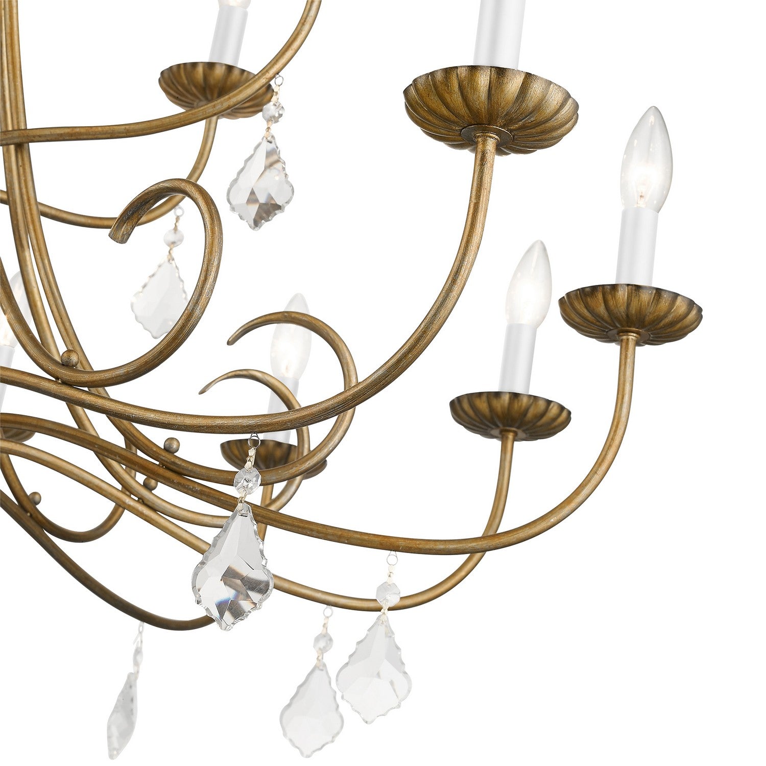 Livex Lighting - 40870-48 - 18 Light Chandelier - Daphne - Antique Gold Leaf