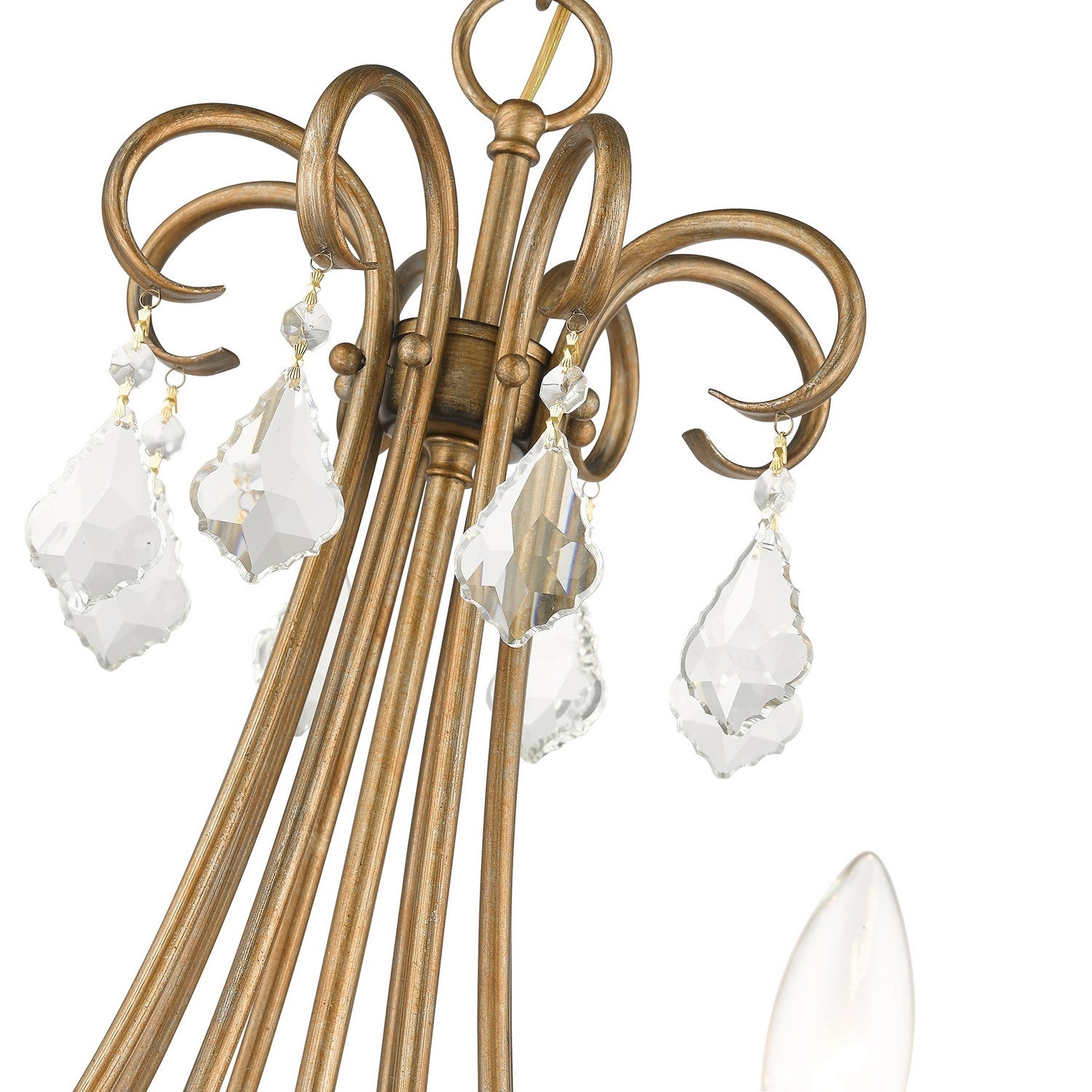 Livex Lighting - 40878-48 - Eight Light Chandelier - Daphne - Antique Gold Leaf