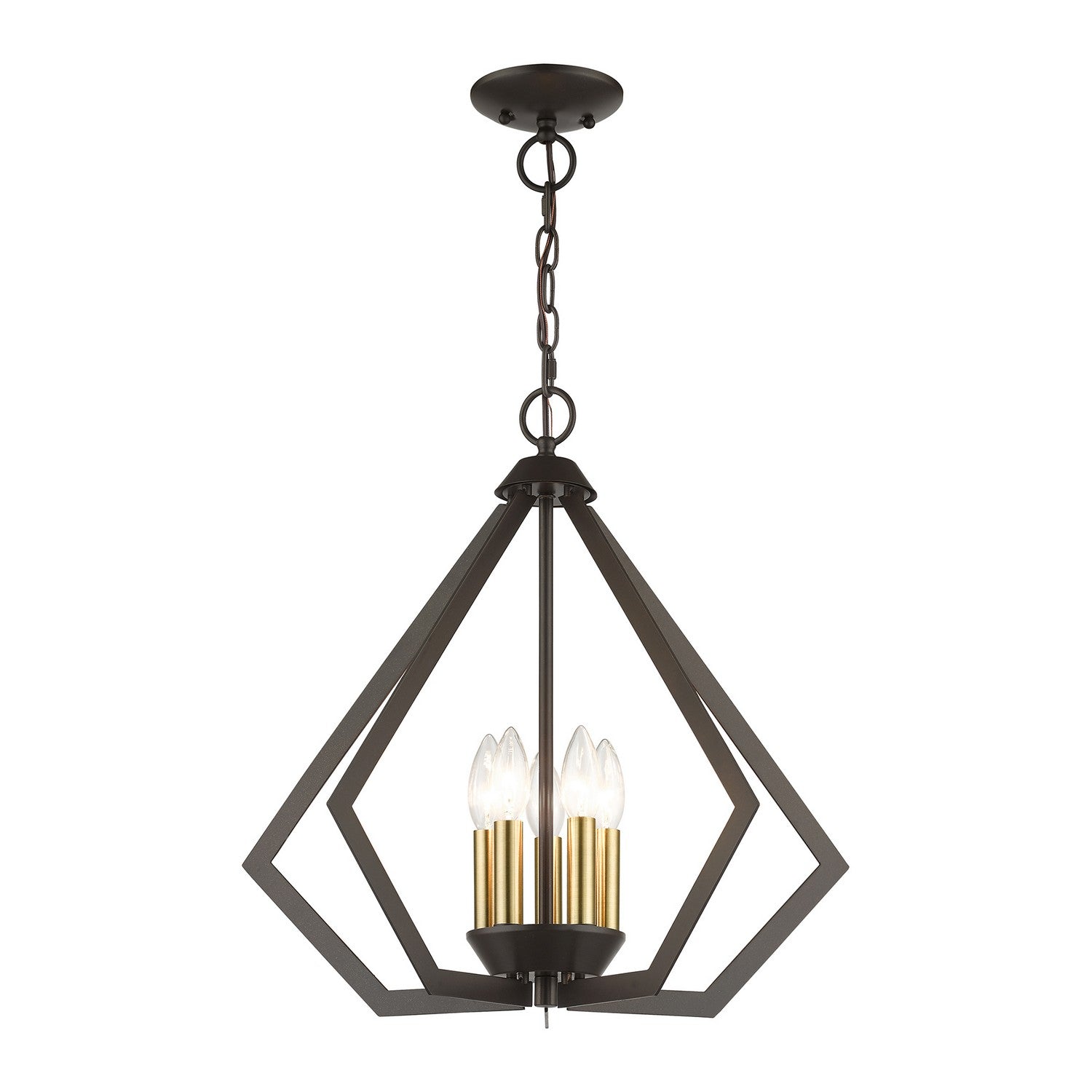 Livex Lighting - 40925-92 - Five Light Chandelier - Prism - English Bronze with Antique Brass