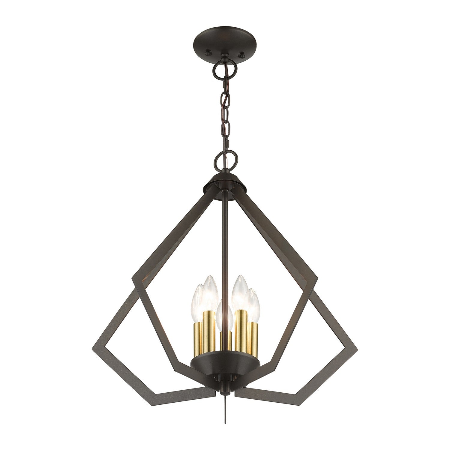 Livex Lighting - 40925-92 - Five Light Chandelier - Prism - English Bronze with Antique Brass