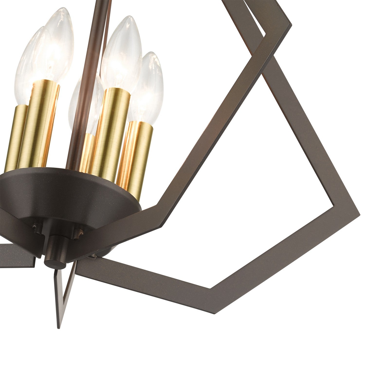 Livex Lighting - 40925-92 - Five Light Chandelier - Prism - English Bronze with Antique Brass
