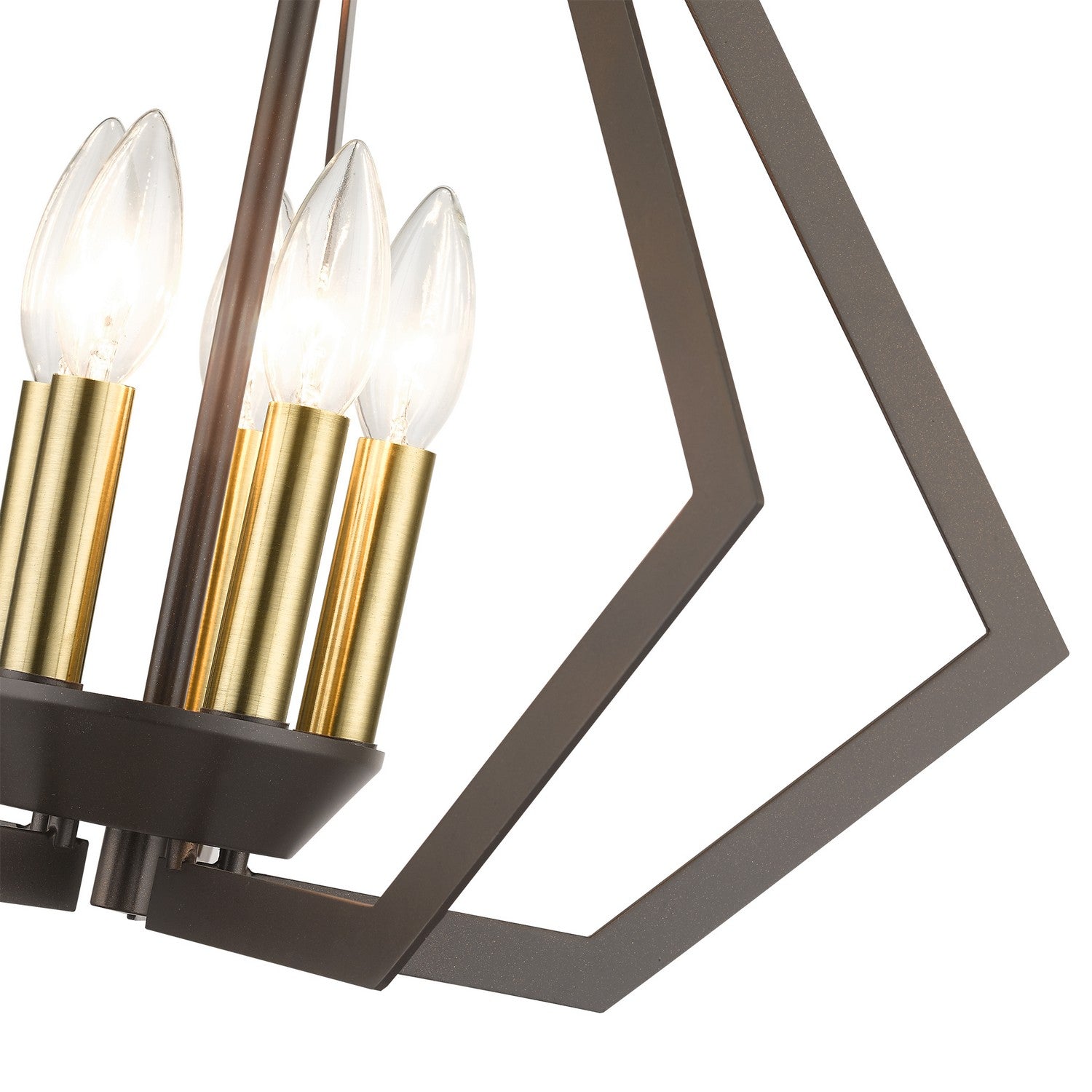 Livex Lighting - 40925-92 - Five Light Chandelier - Prism - English Bronze with Antique Brass