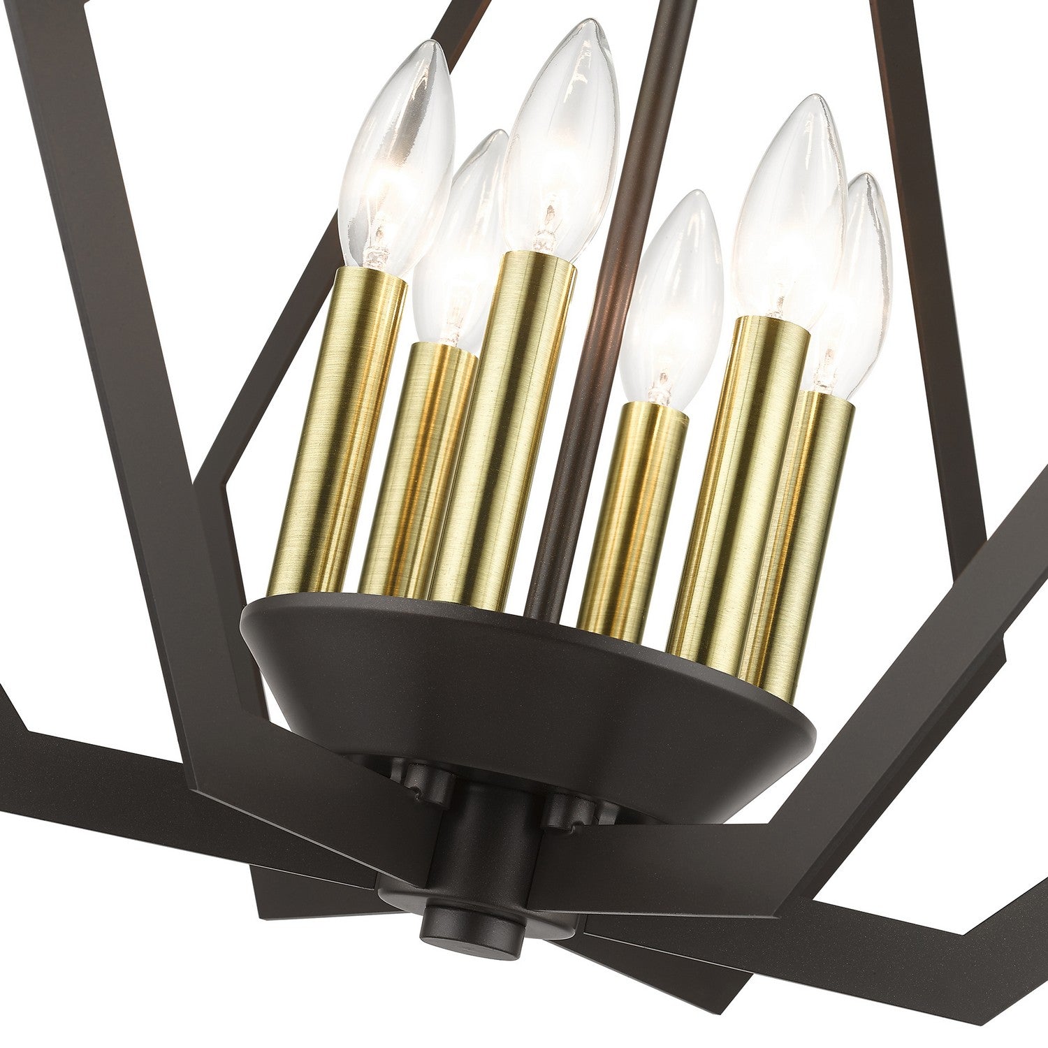 Livex Lighting - 40926-92 - Six Light Chandelier - Prism - English Bronze with Antique Brass