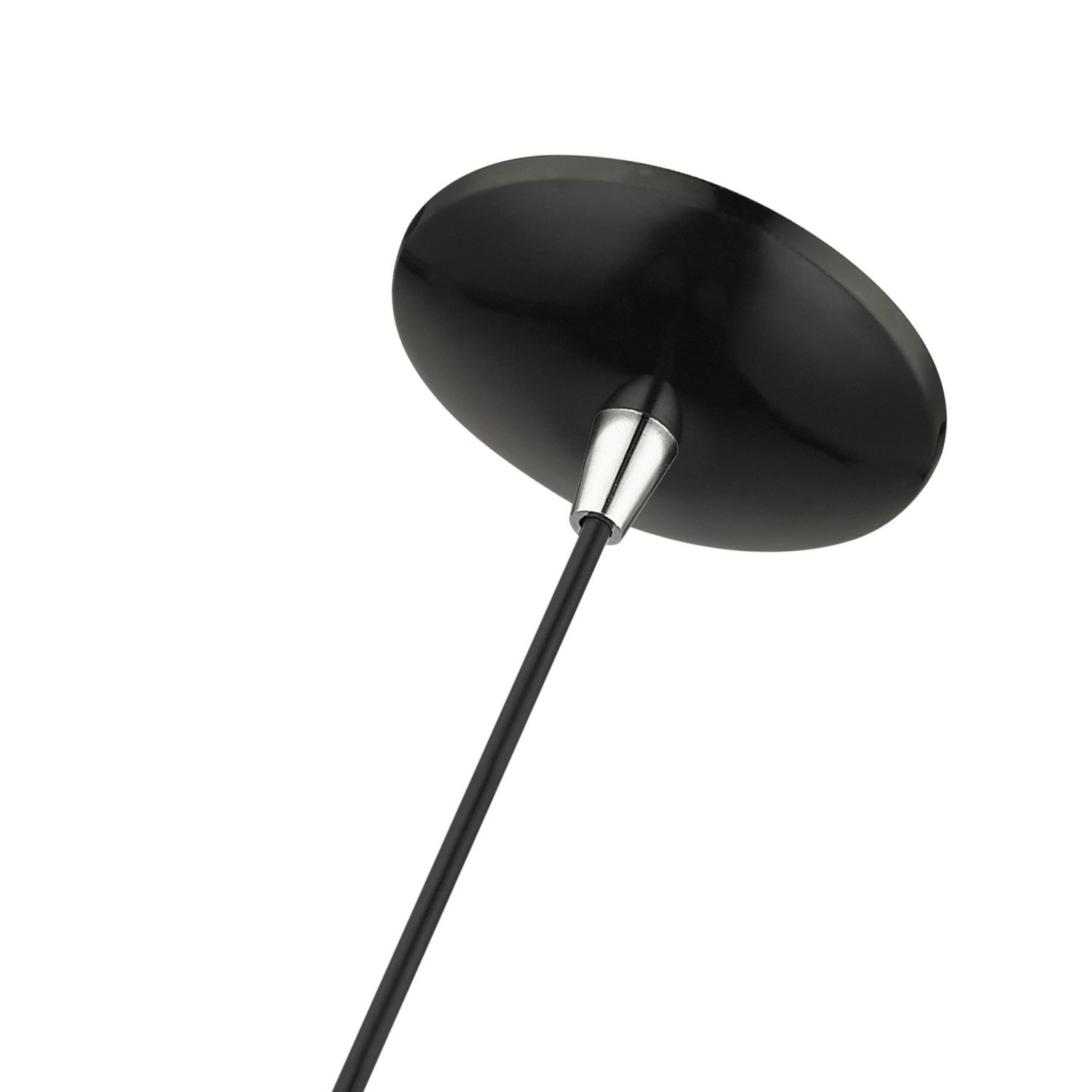 Livex Lighting - 41492-68 - One Light Pendant - Dulce - Shiny Black with Polished Chrome