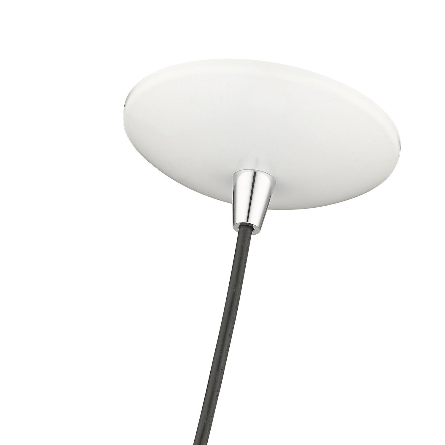 Livex Lighting - 41492-69 - One Light Pendant - Dulce - Shiny White with Polished Chrome
