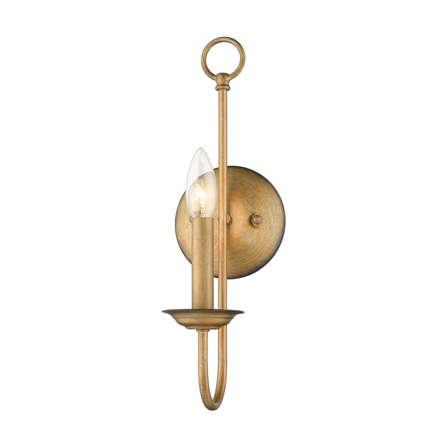 Livex Lighting - 42681-48 - One Light Wall Sconce - Estate - Antique Gold Leaf