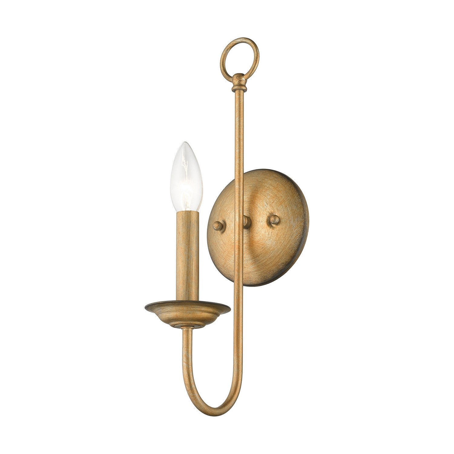 Livex Lighting - 42681-48 - One Light Wall Sconce - Estate - Antique Gold Leaf