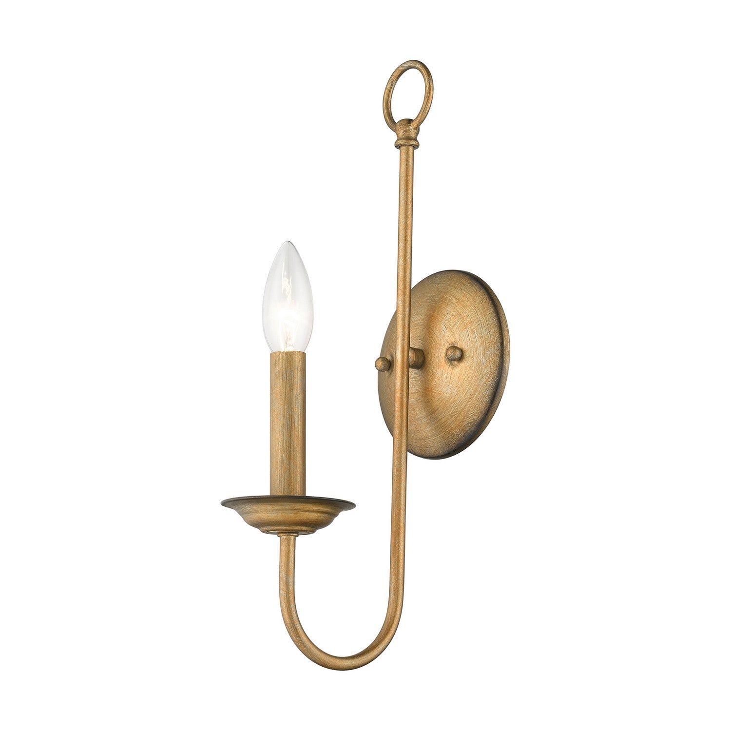 Livex Lighting - 42681-48 - One Light Wall Sconce - Estate - Antique Gold Leaf