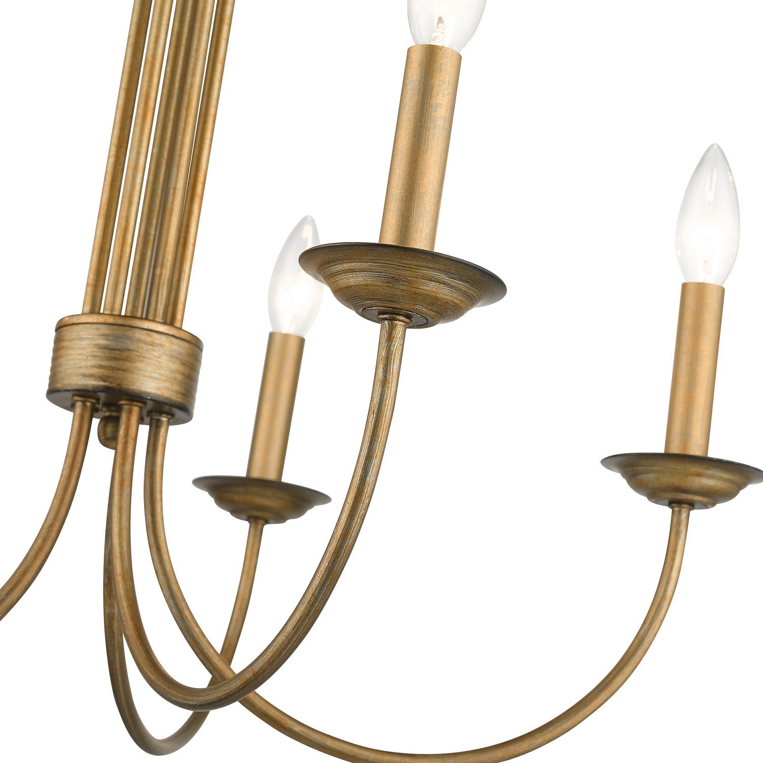 Livex Lighting - 42685-48 - Five Light Chandelier - Estate - Antique Gold Leaf