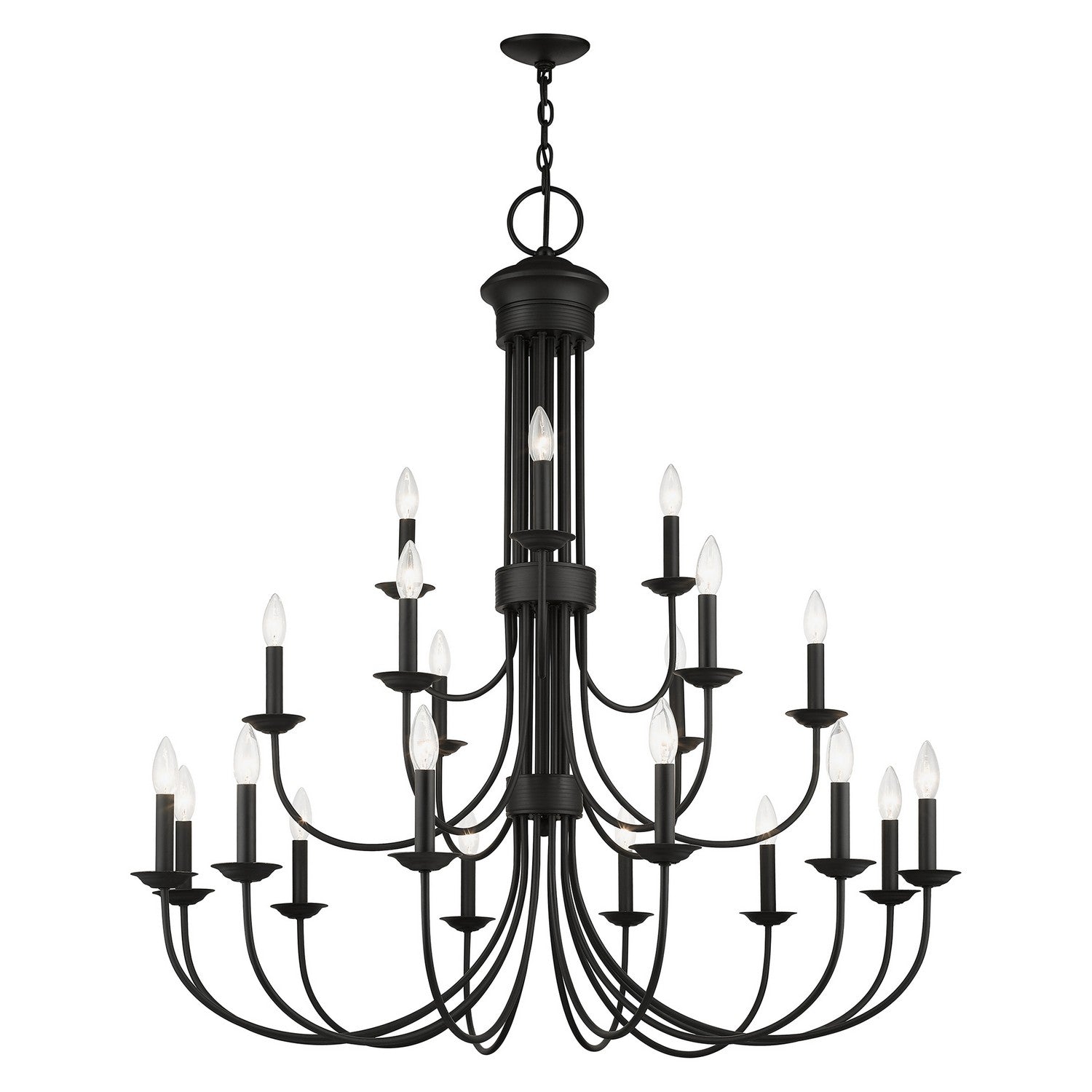 Livex Lighting - 42688-04 - 21 Light Chandelier - Estate - Black