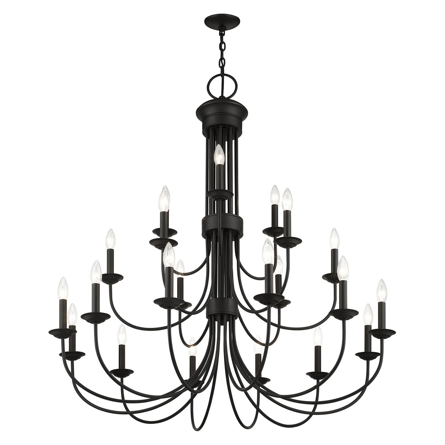 Livex Lighting - 42688-04 - 21 Light Chandelier - Estate - Black