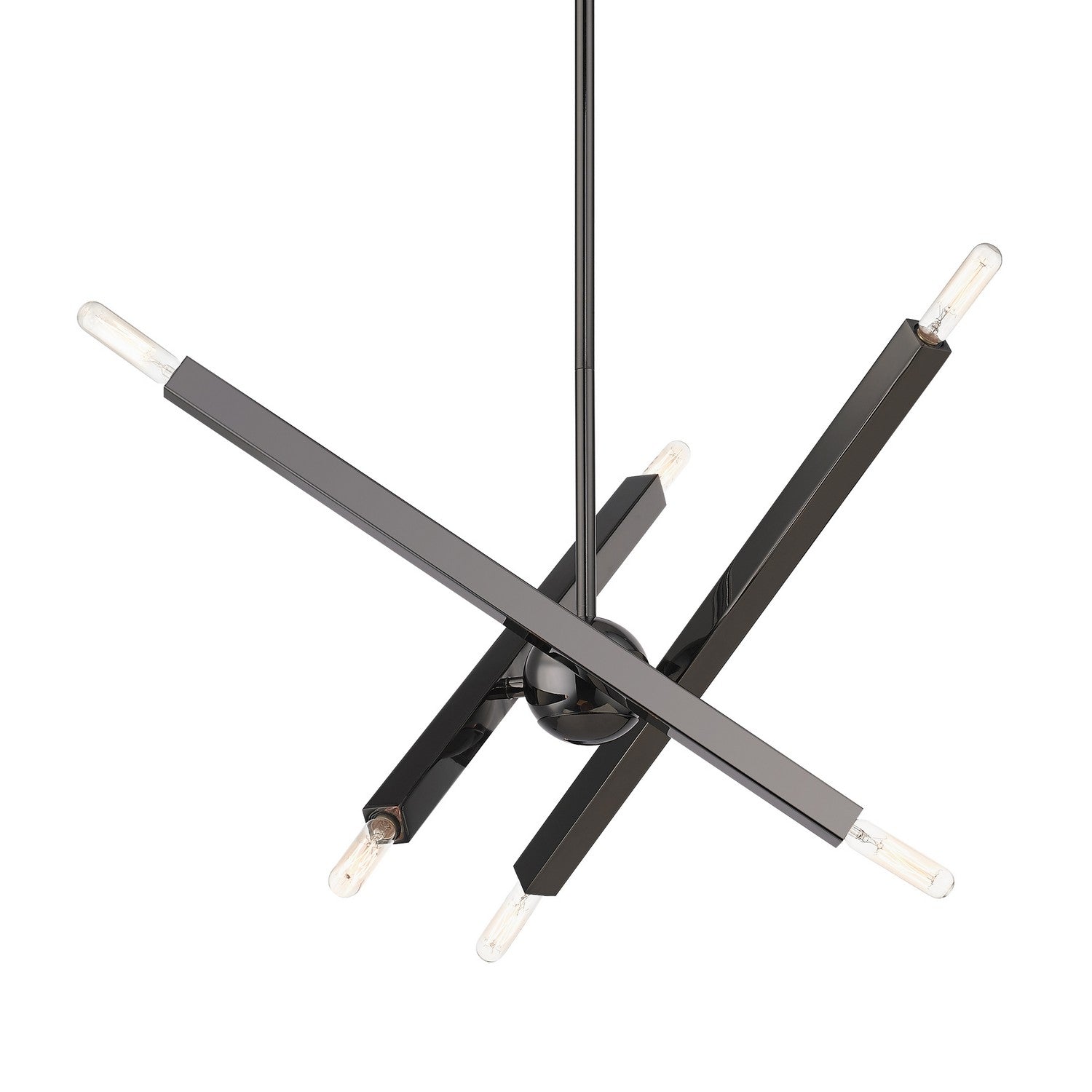 Livex Lighting - 46984-46 - Six Light Chandelier - Monaco - Black Chrome