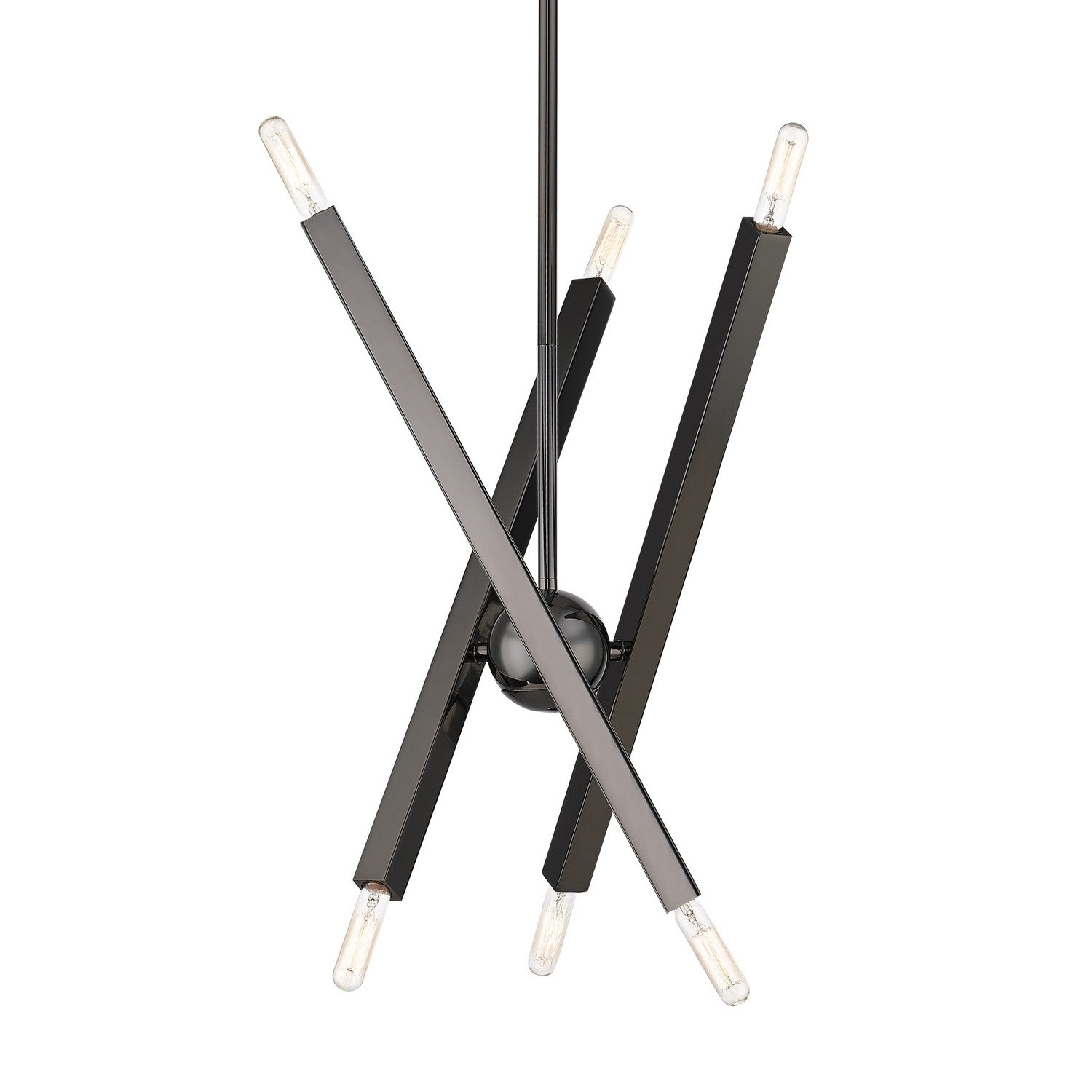 Livex Lighting - 46984-46 - Six Light Chandelier - Monaco - Black Chrome