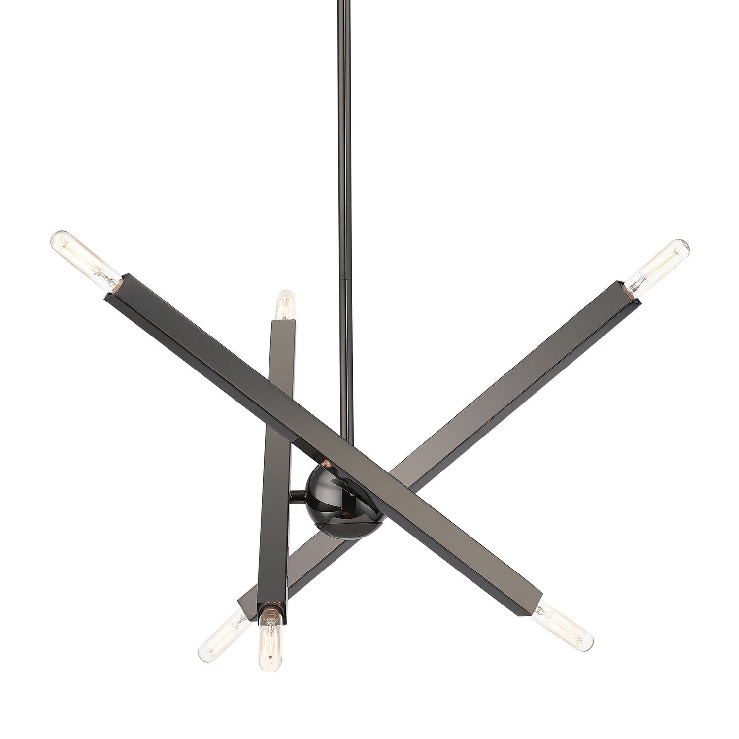 Livex Lighting - 46984-46 - Six Light Chandelier - Monaco - Black Chrome