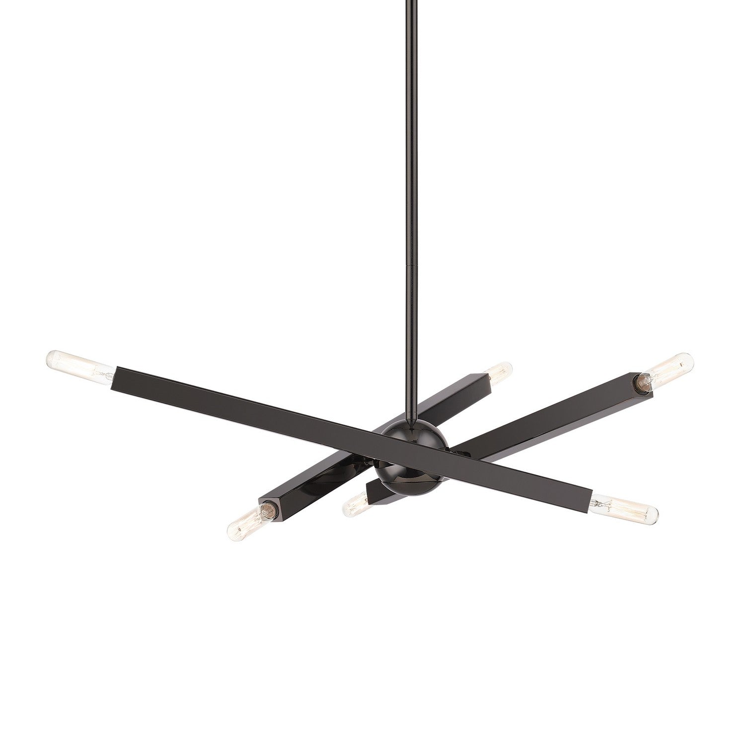 Livex Lighting - 46984-46 - Six Light Chandelier - Monaco - Black Chrome