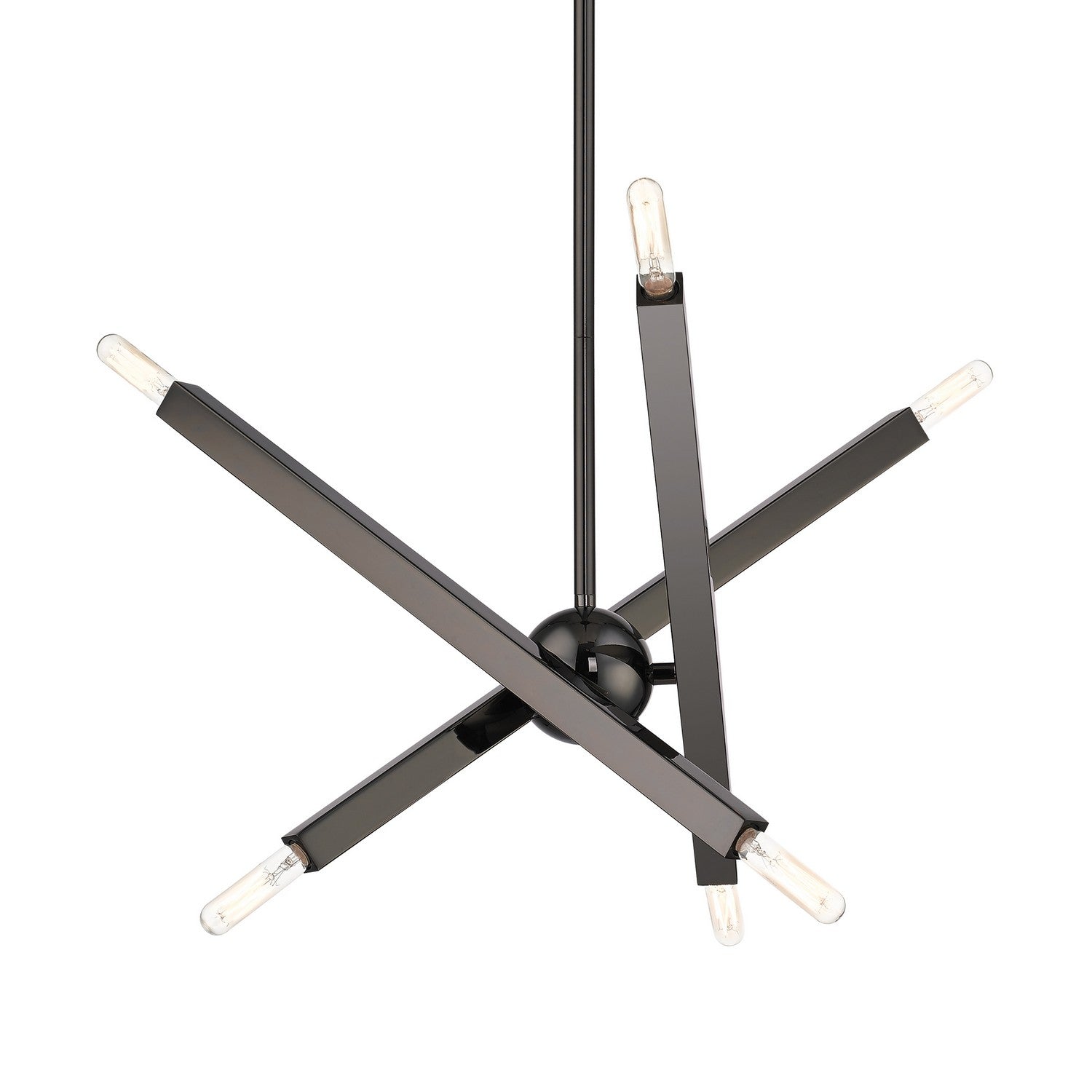 Livex Lighting - 46984-46 - Six Light Chandelier - Monaco - Black Chrome