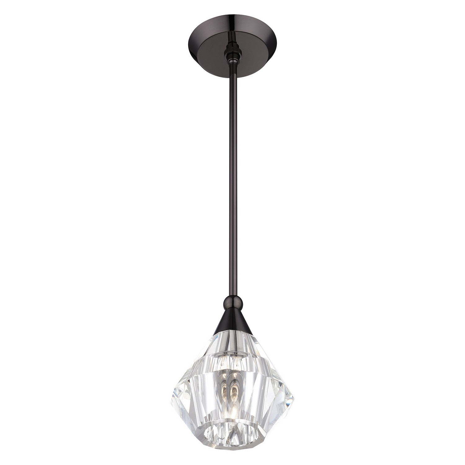 Livex Lighting - 47071-46 - One Light Pendant - Brussels - Black Chrome