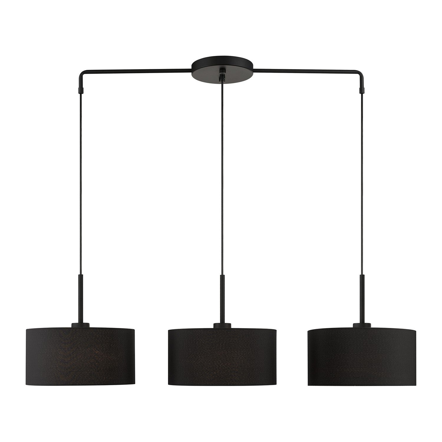 Livex Lighting - 50273-04 - Three Light Linear Chandelier - Bainbridge - Black