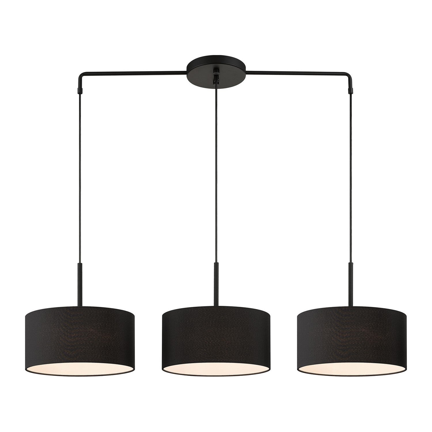 Livex Lighting - 50273-04 - Three Light Linear Chandelier - Bainbridge - Black