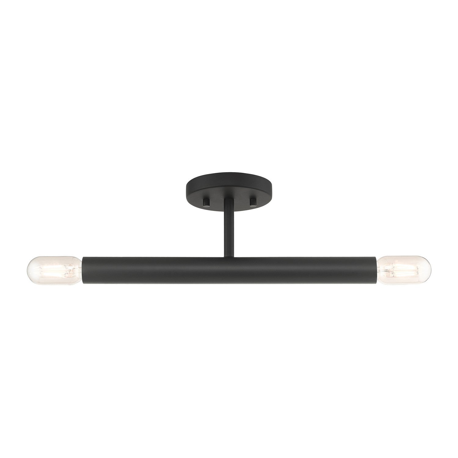 Livex Lighting - 51139-04 - Two Light Semi-Flush Mount - Copenhagen - Black