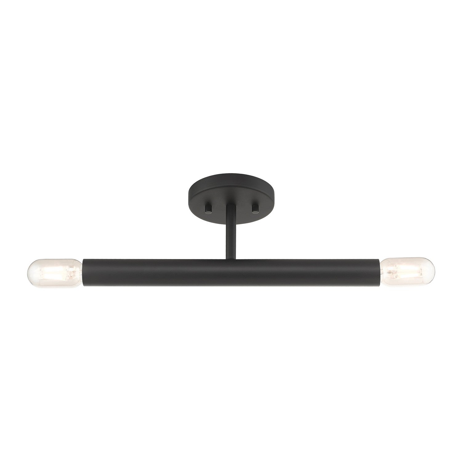 Livex Lighting - 51139-04 - Two Light Semi-Flush Mount - Copenhagen - Black